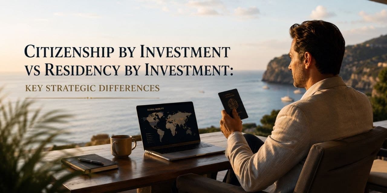Citizenship by Investment vs Residency by Investment
